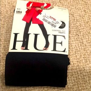 HUE navy control top tights SIZE 2 NEW WITH TAGS